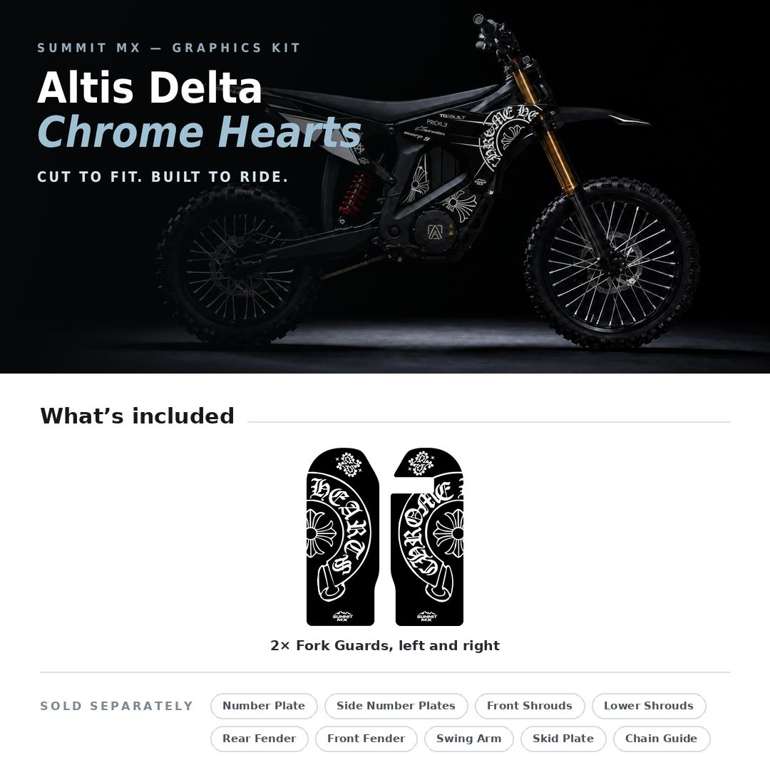 Chrome Hearts Decal for Altis Delta Fork Guards