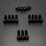 Titanium KKE Fork Bolt Kit for Surron & Talaria — installed on fork
