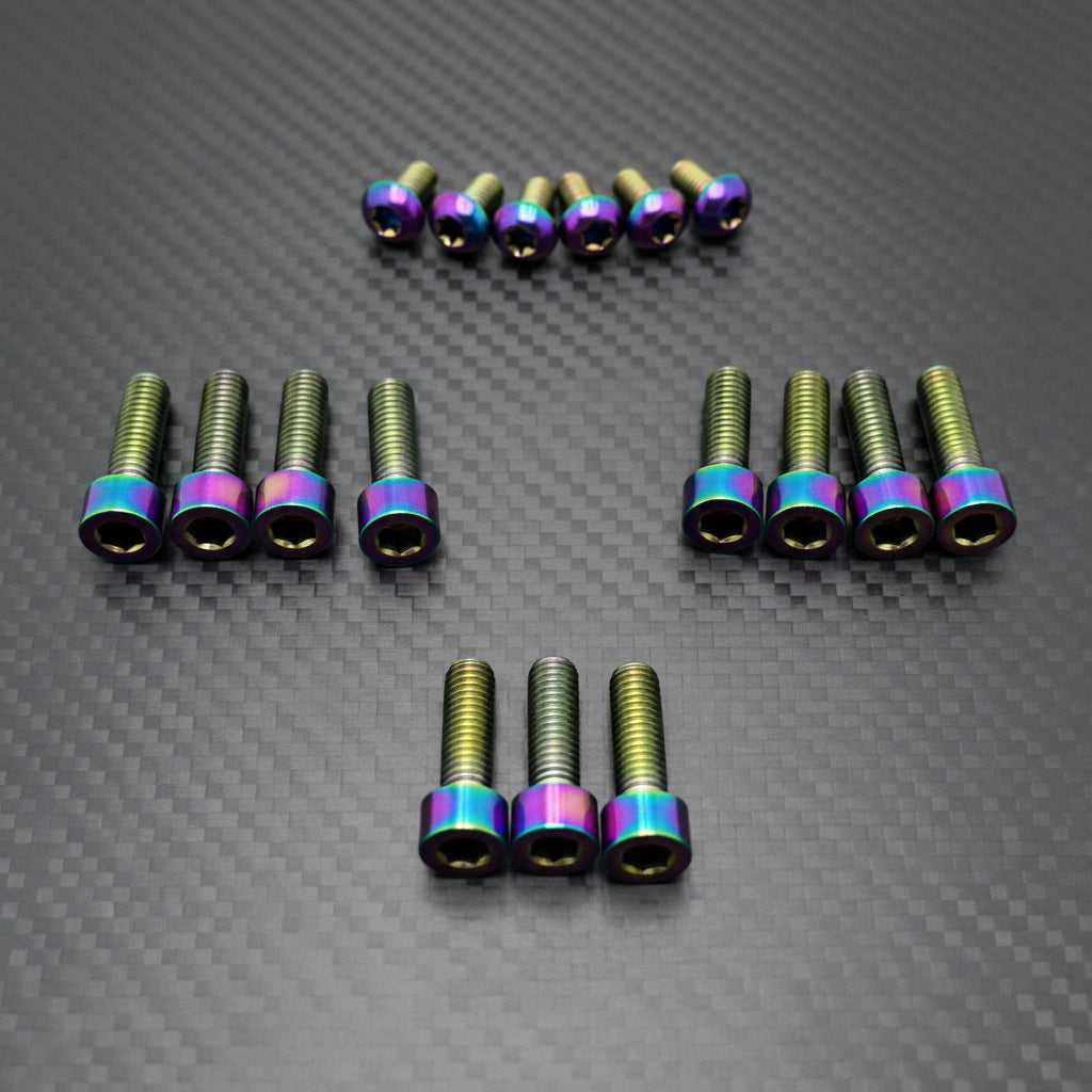 Titanium KKE Fork Bolt Kit for Surron & Talaria — anodized color options