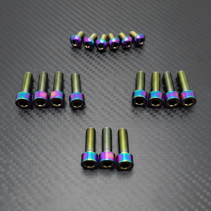 Titanium KKE Fork Bolt Kit for Surron & Talaria — anodized color options