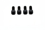 Titanium stem and handlebar bolts for e-moto — black anodized