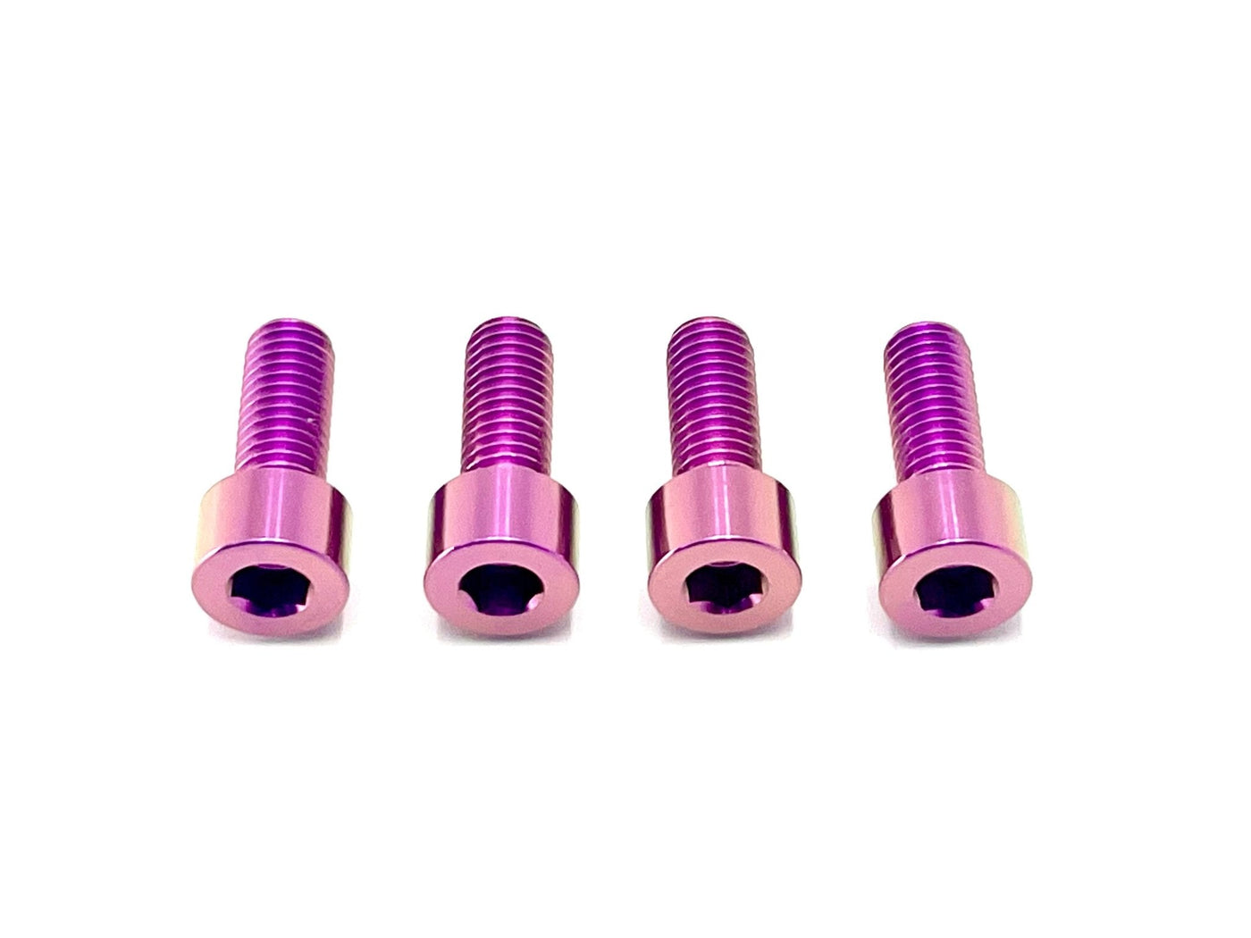 Titanium stem and handlebar bolts for Surron and Talaria — purple anodized