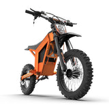 Tuttio Soleil01 LO electric dirt bike in Lava Orange, side profile
