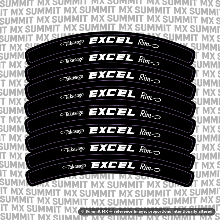 Excel Rim Decals