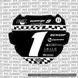 Finish Line Decal for ODI Number Plate