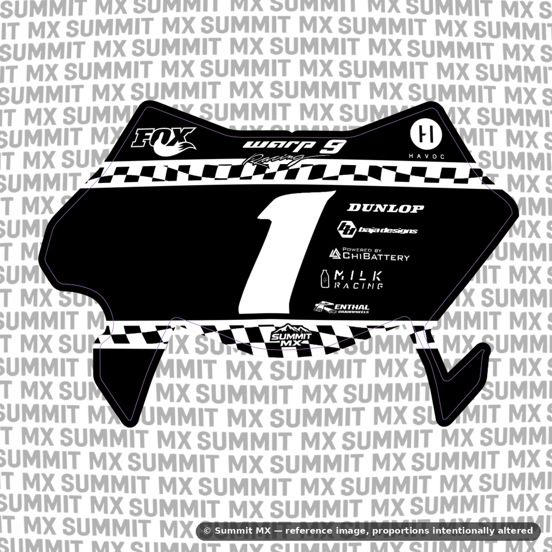 Finish Line Decal for Ultra Bee Number Plate