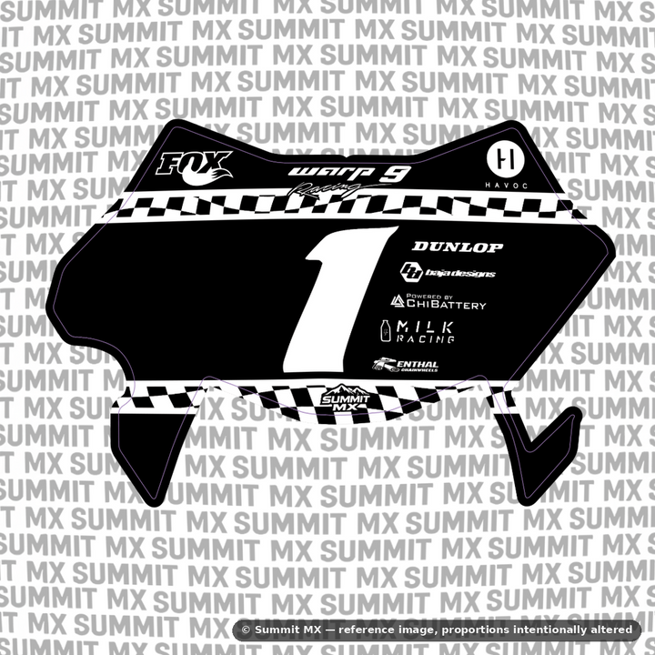Finish Line Decal for Ultra Bee Number Plate