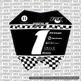 Finish Line Decal for RTR Number Plate