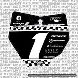 Finish Line Decal for KTM 85 Number Plate