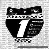 Finish Line Decal for KTM 65 Number Plate