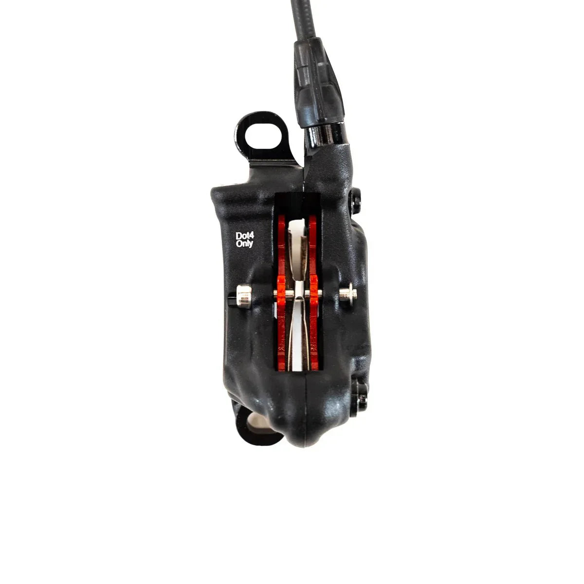 Formula E-Moto Brakes — brake caliper installed on e-moto | ThrottleCo