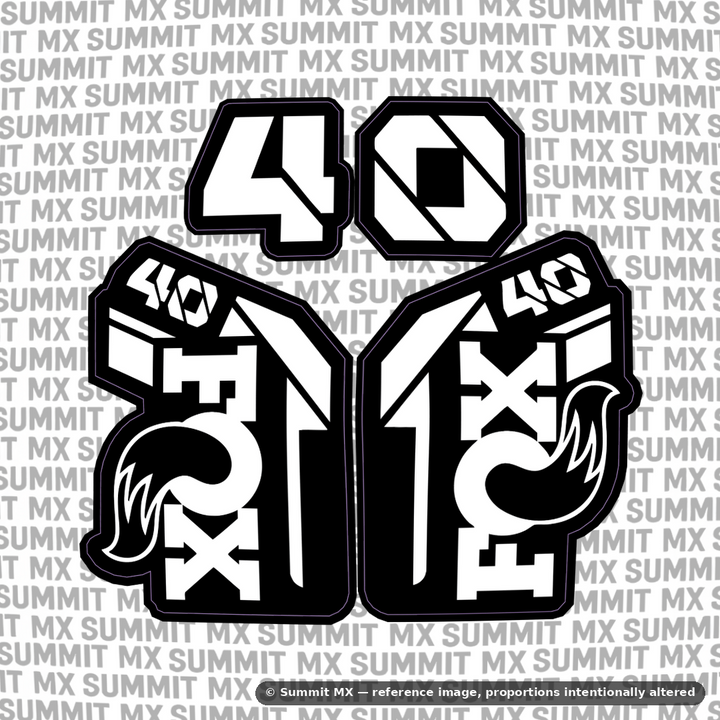 Fox 40 Fork Tube Decal