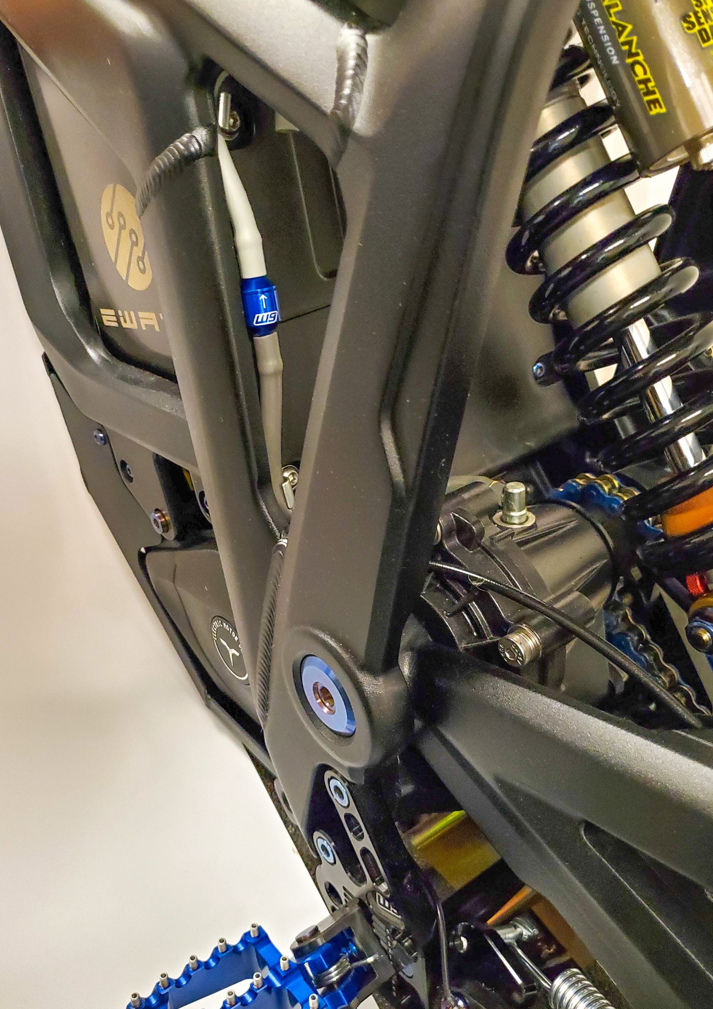 Gearcase vent for Talaria Sting MX3 — installed