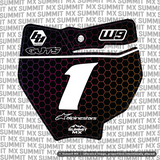 Hex Decal for KTM 65 Number Plate