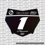 Hex Decal for Motocutz Number Plate