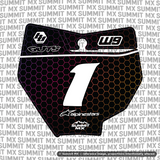 Hex Decal for KTM 85 Number Plate