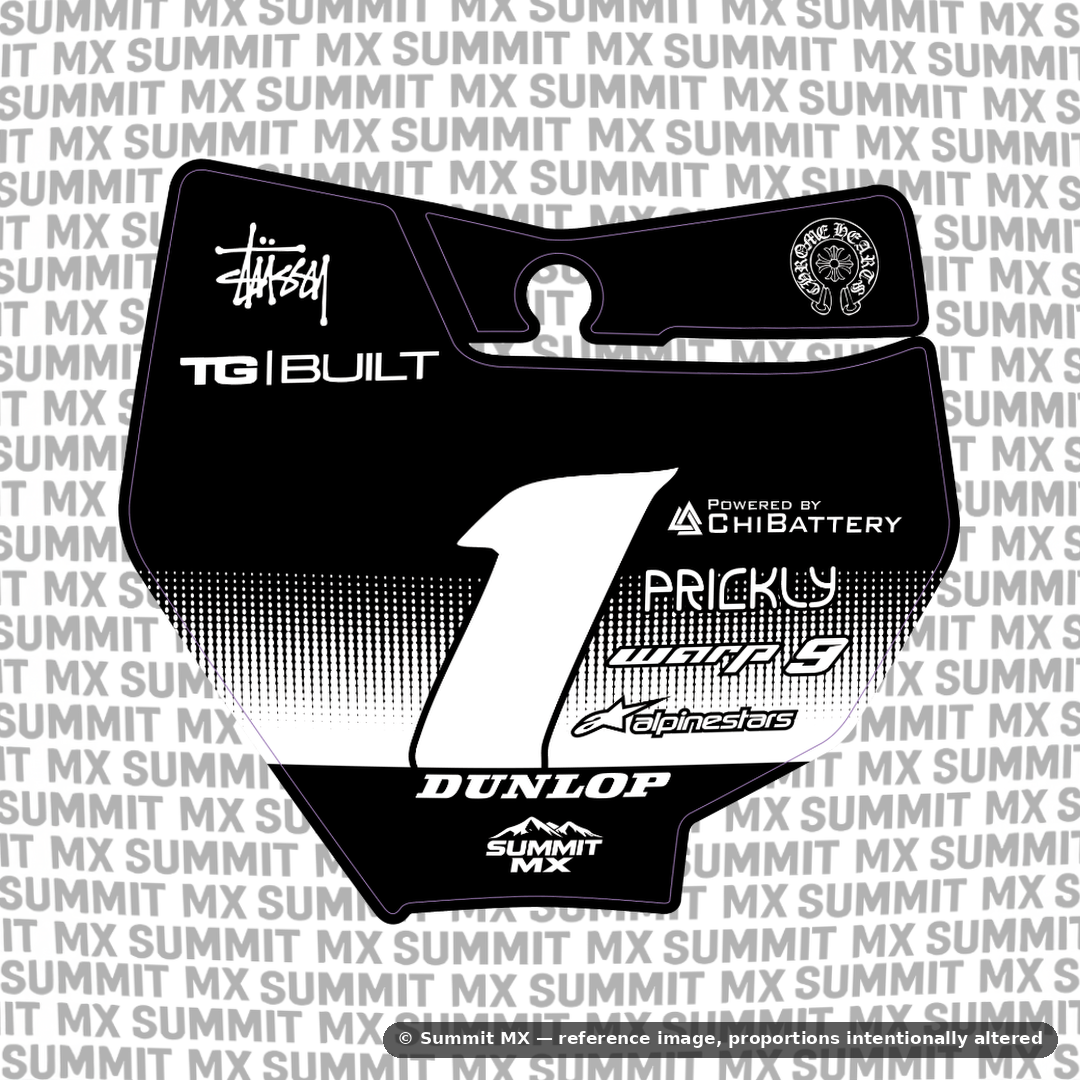 Horizon Decal for KTM 85 Number Plate