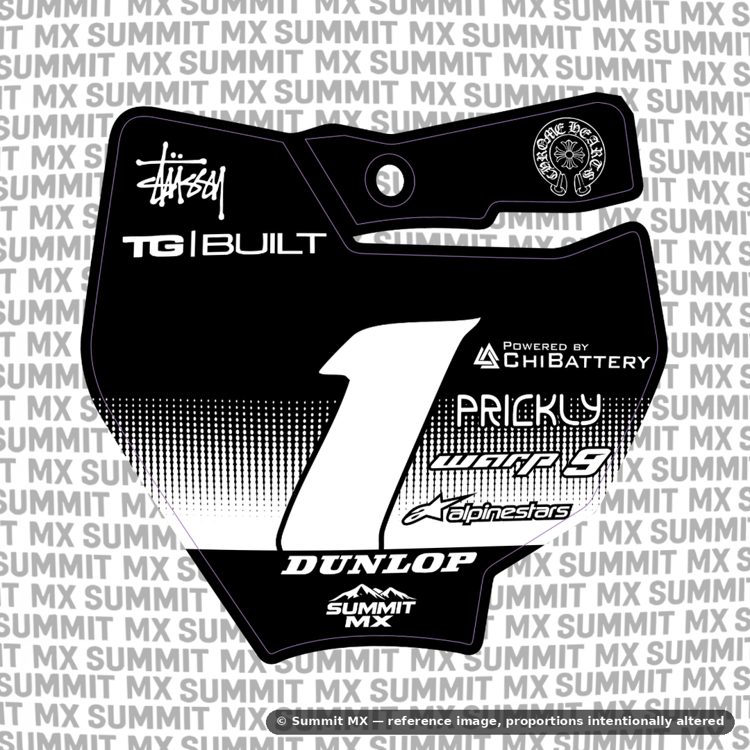 Horizon Decal for KTM 65 Number Plate