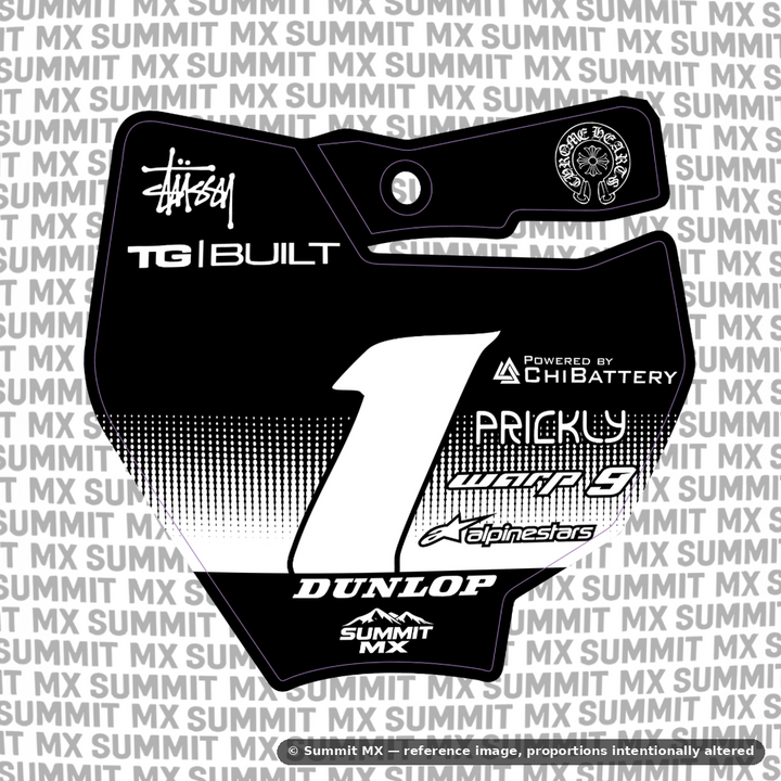 Horizon Decal for KTM 65 Number Plate