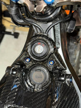 Surron Light Bee X carbon fiber wrap kit — side panel finish