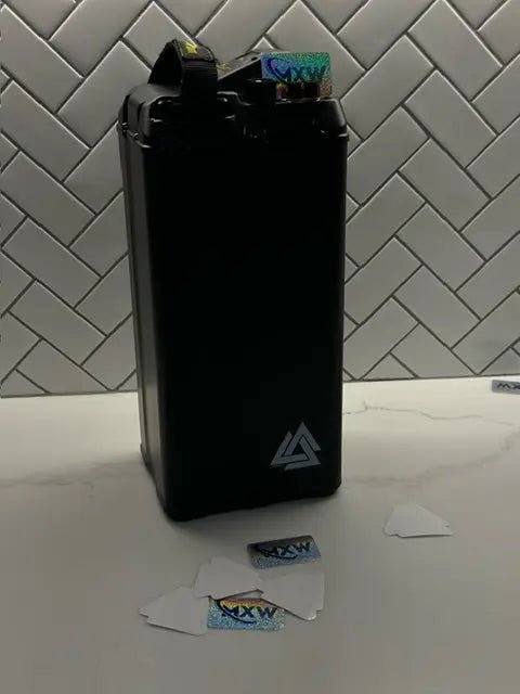 72V style battery wrap kit for Surron Light Bee X — sticker detail