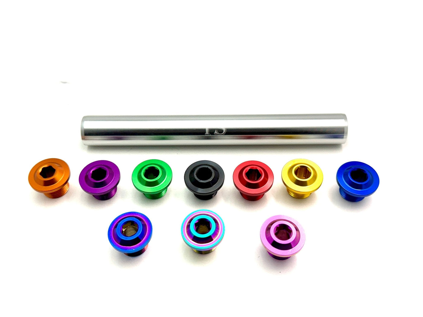 KKE Fork Aluminum Axle for Surron LBX — 6061-T6 finish detail