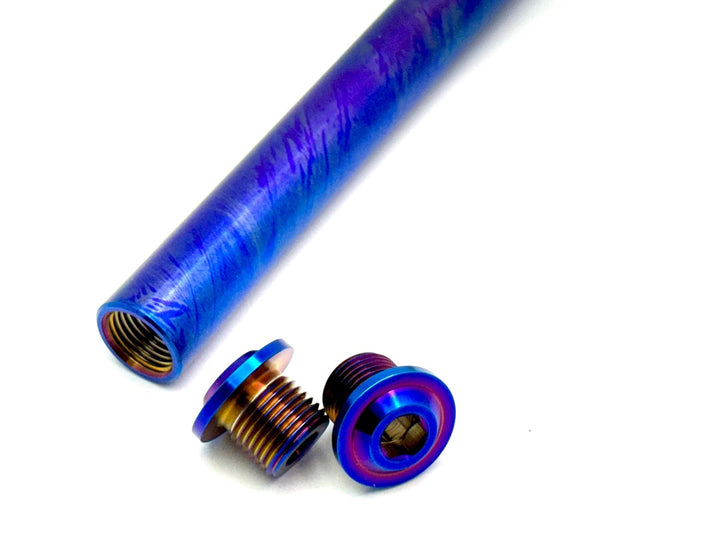 KKE fork titanium axle and end-bolts for Surron Light Bee X — Grade 5 set