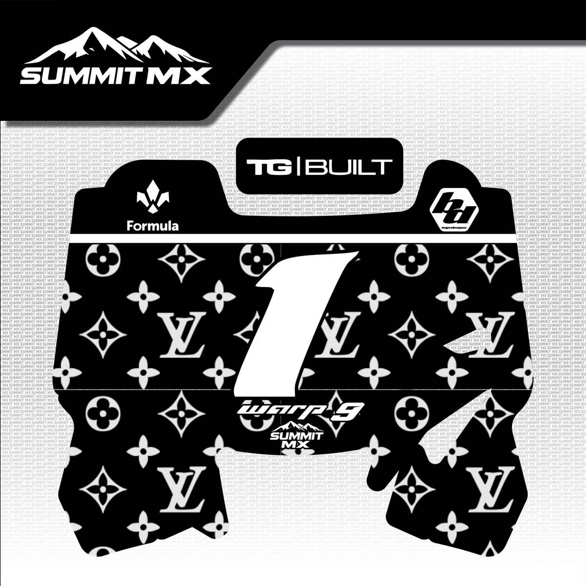 LV Decal for Hyper Bee Number Plate