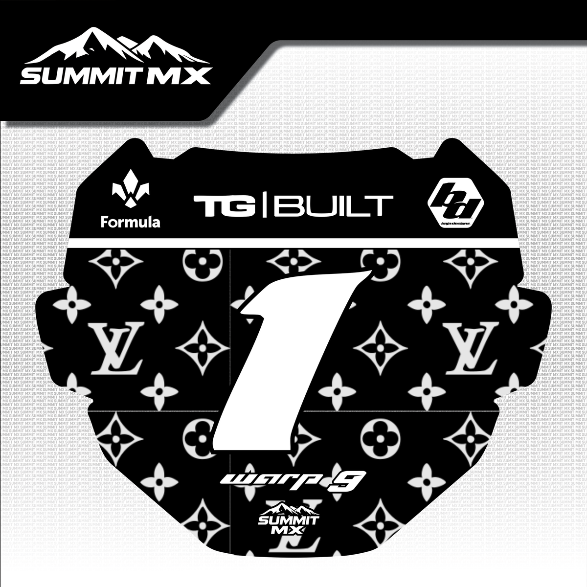 LV Number Plate Decal