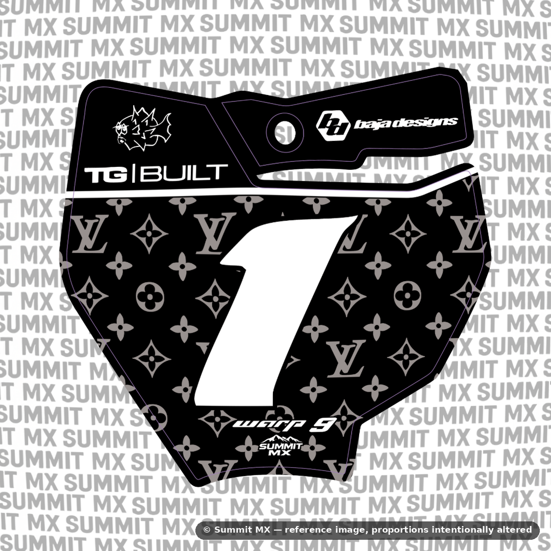LV Decal for KTM 65 Number Plate