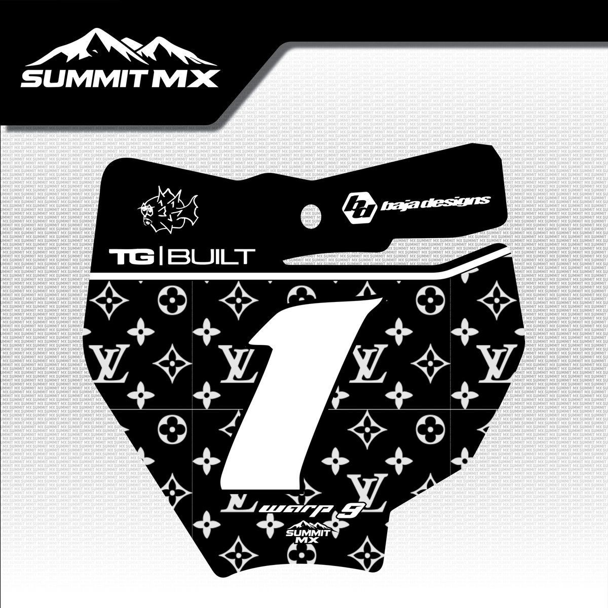 LV Number Plate Decal