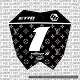 LV Decal for ETM RTR number plate — full graphic design