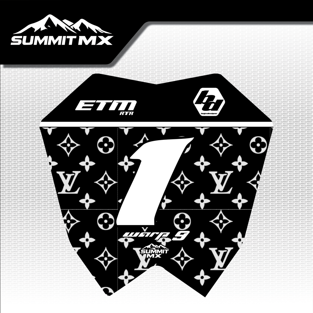 LV Number Plate Decal