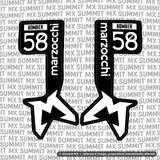 Marzocchi Bomber Fork Tube Decal