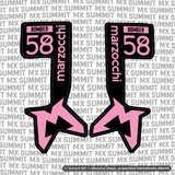 Marzocchi Bomber Fork Tube Decal