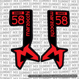 Marzocchi Bomber Fork Tube Decal