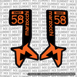 Marzocchi Bomber Fork Tube Decal