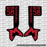 Marzocchi Bomber Fork Tube Decal