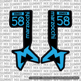 Marzocchi Bomber Fork Tube Decal