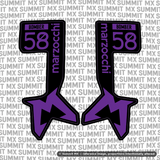 Marzocchi Bomber Fork Tube Decal