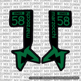 Marzocchi Bomber Fork Tube Decal