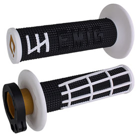 Odi V2 Emig 2.0 MX Lock-On Grips Navy/Cyan