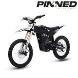 ReRode R1+ electric dirt bike — rear suspension and drivetrain close-up detail