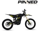 ReRode R1+ electric dirt bike — front three-quarter detail view