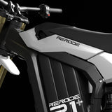 ReRode R1+ electric dirt bike — drivetrain and motor detail view