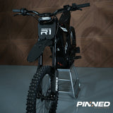 ReRode R1 electric dirt bike — motor bay and drivetrain view