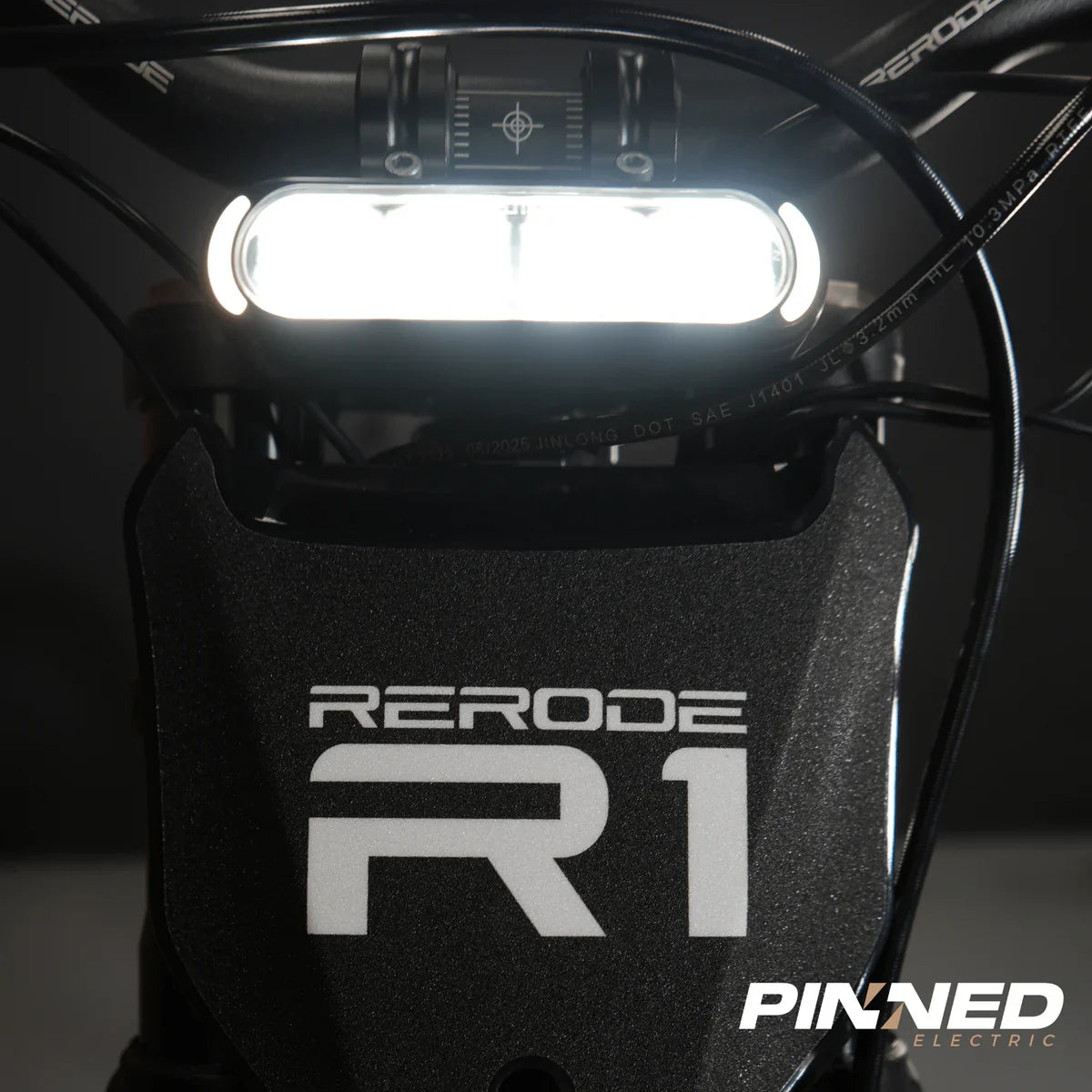 ReRode R1 electric dirt bike — front three-quarter view