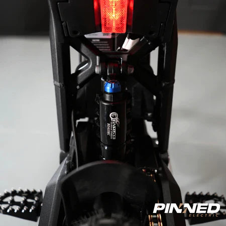 ReRode R1 electric dirt bike — motor and drivetrain close-up