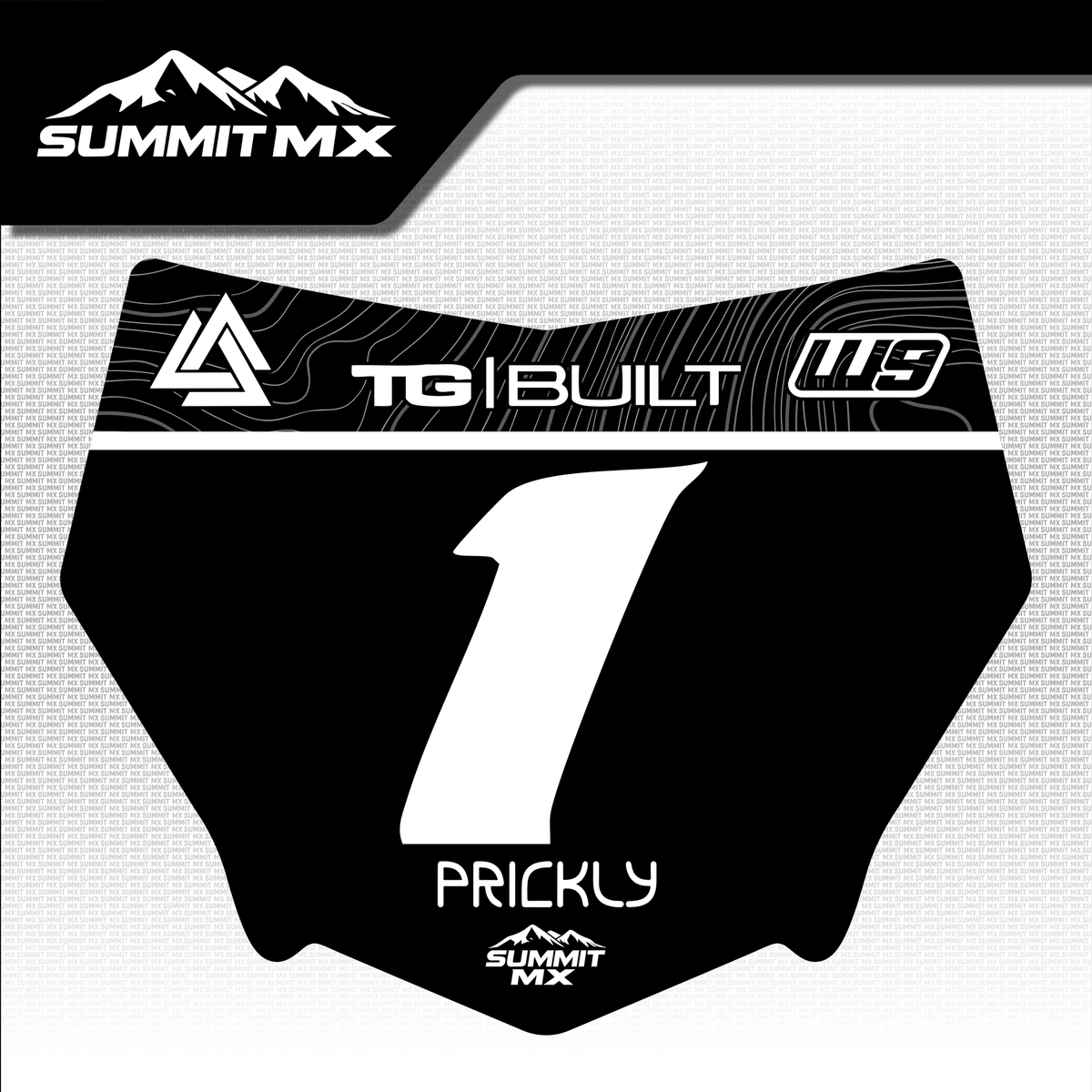 Ridgeline Decal for Motocutz Number Plate