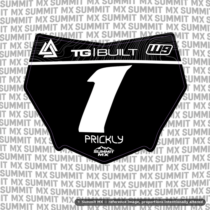 Ridgeline Decal for Motocutz Number Plate